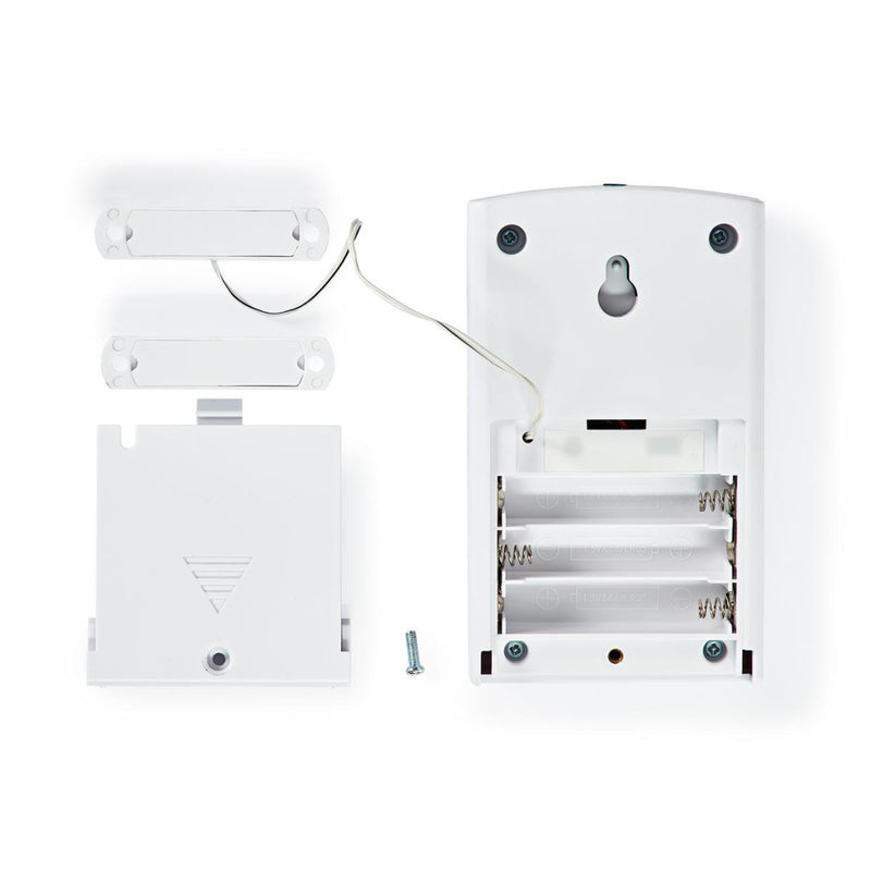 Nedis ALRMD30WT Via Toetsenblok Bediend Deur-/raamalarm Met Magnetische Sensor 3 Alarmmodi
