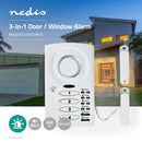 Nedis ALRMD30WT Via Toetsenblok Bediend Deur-/raamalarm Met Magnetische Sensor 3 Alarmmodi