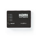 Nedis VSWI3455BK Hdmi-schakelaar 5 Poorten 5x Hdmi-ingang 1x Hdmi-uitgang 1080p Abs Antraciet Doos