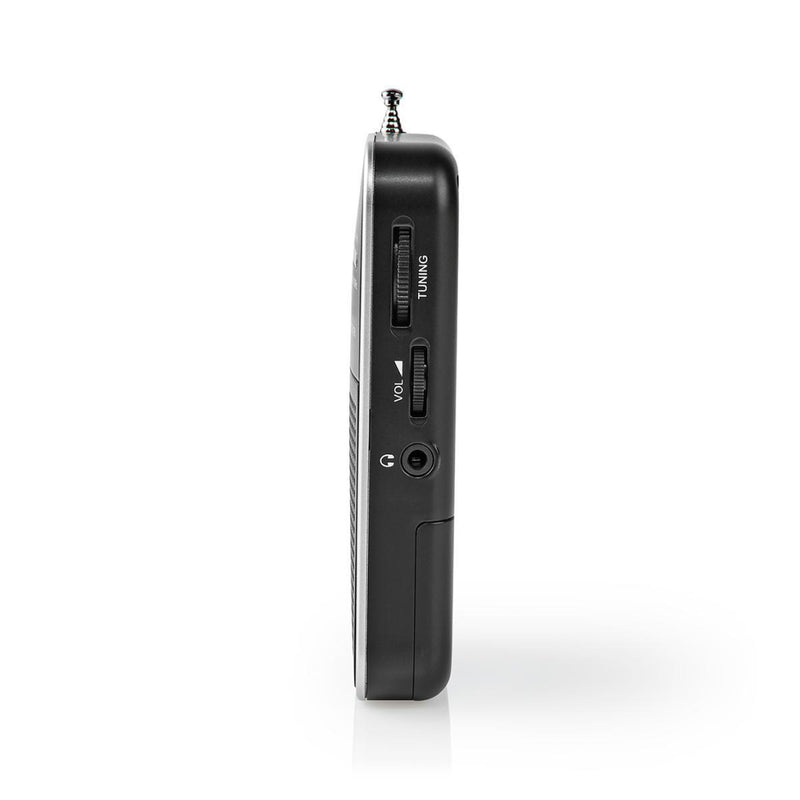 Nedis RDFM1110SI Fm/am-radio 1,5 W Zakformaat Zilver / Zwart