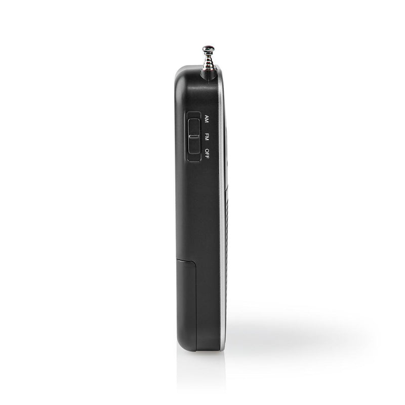 Nedis RDFM1110SI Fm/am-radio 1,5 W Zakformaat Zilver / Zwart