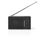 Nedis RDFM1200BK Fm/am-radio 1,5 W Zakformaat Zwart
