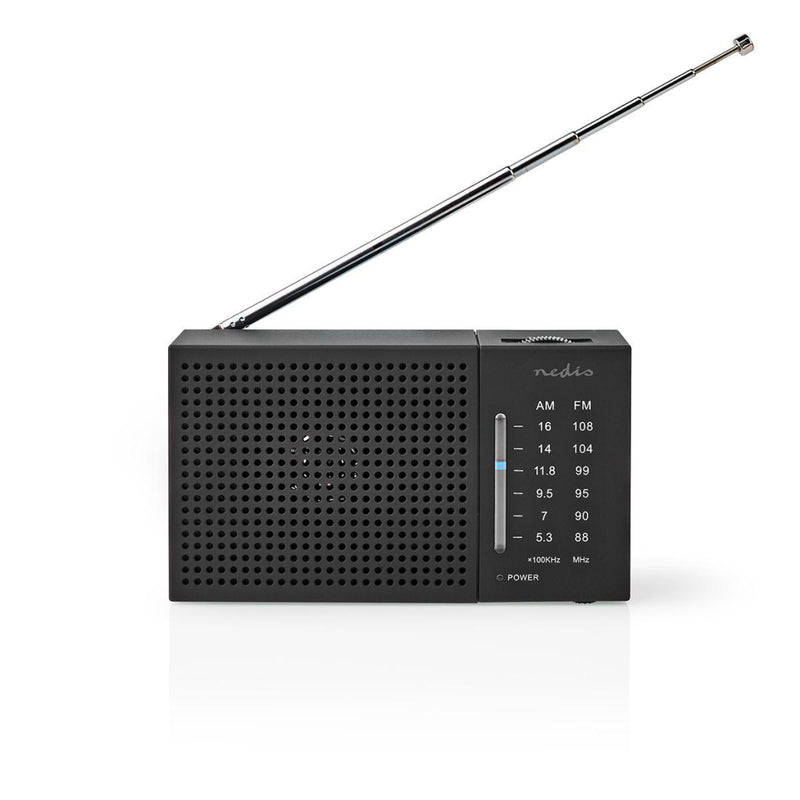 Nedis RDFM1200BK Fm/am-radio 1,5 W Zakformaat Zwart