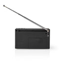 Nedis RDFM1200BK Fm/am-radio 1,5 W Zakformaat Zwart