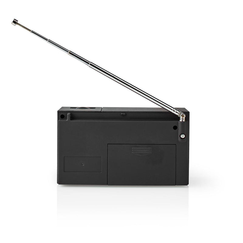 Nedis RDFM1200BK Fm/am-radio 1,5 W Zakformaat Zwart