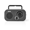 Nedis RDFM1320SI Fm-radio 1,5 W Draaggreep Zilver/zwart