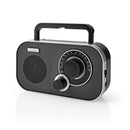 Nedis RDFM1320SI Fm-radio 1,5 W Draaggreep Zilver/zwart