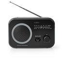 Nedis RDFM1330GY Fm/am-radio 1,8 W Draaggreep Grijs/zwart