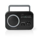 Nedis RDFM1330GY Fm/am-radio 1,8 W Draaggreep Grijs/zwart