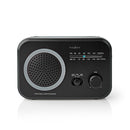 Nedis RDFM1330GY Fm/am-radio 1,8 W Draaggreep Grijs/zwart