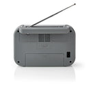 Nedis RDFM1330GY Fm/am-radio 1,8 W Draaggreep Grijs/zwart