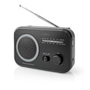 Nedis RDFM1330GY Fm/am-radio 1,8 W Draaggreep Grijs/zwart