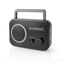 Nedis RDFM1330GY Fm/am-radio 1,8 W Draaggreep Grijs/zwart
