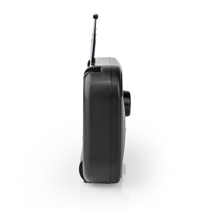 Nedis RDFM1340GY Fm/am-radio 1,8 W Draaggreep Grijs/zwart