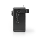 Nedis RDFM1400GY Fm/am-radio 1,8 W Draaggreep Grijs/zwart