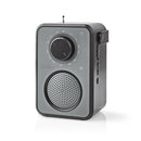 Nedis RDFM1400GY Fm/am-radio 1,8 W Draaggreep Grijs/zwart