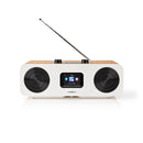 Nedis RDIN2500WT Internetradio Tafelmodel Bluetooth® / Wi-fi Dab+ / Fm / Internet 2.4 " Kleurensche