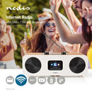Nedis RDIN2500WT Internetradio Tafelmodel Bluetooth® / Wi-fi Dab+ / Fm / Internet 2.4 " Kleurensche