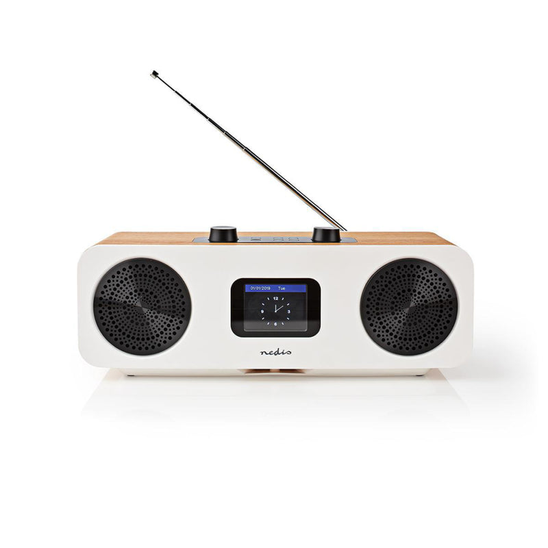 Nedis RDIN2500WT Internetradio Tafelmodel Bluetooth® / Wi-fi Dab+ / Fm / Internet 2.4 " Kleurensche