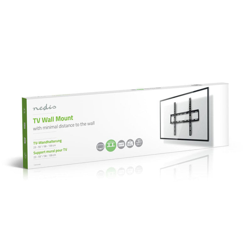 Nedis TVWM1031BK Vaste Tv Muurbeugel 23 - 55&quot; Max. 35 Kg 23 Mm Wandafstand