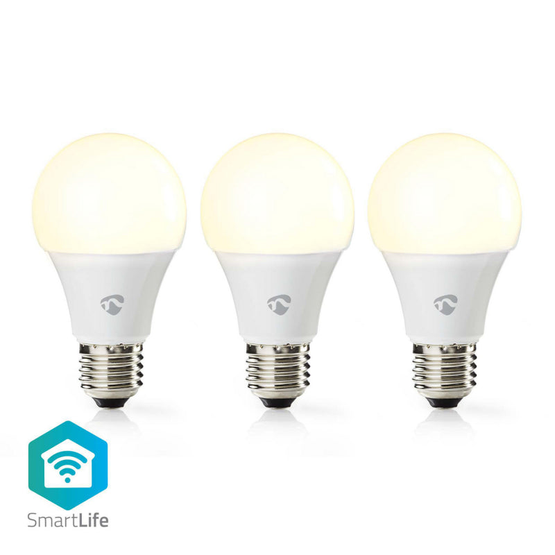 Nedis WIFILW32WTE27 Smartlife Led Bulb Wi-fi E27 800 Lm 9 W Warm Wit 2700 K Energieklasse: A+ Andro