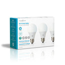Nedis WIFILW33WTE27 Wi-fi Smart Led-lampen Warm- Tot Koud-wit E27 3-pack