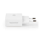 Nedis WCPD18W102WT Oplader 1x 3,0 A Outputs: 1 Usb-c&trade; Geen Kabel Inbegrepen 18 W Automatische