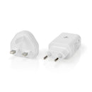 Nedis WCPD18WU102WT Oplader PD3.0 18W 1,5 A/2 A/3,0 A Output 1 USB-C 18W Automatische Voltage Selec