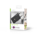 Nedis WCHAC242ABK Thuislader 2,4 A Losse Kabel Usb-c&trade; Zwart