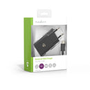 Nedis WCHAC242ABK Thuislader 2,4 A Losse Kabel Usb-c&trade; Zwart