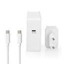 Nedis WCPD65W105WT Oplader met Snellaad Functie Wit