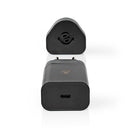Nedis WCPD18WU102BK Oplader PD3.0 18W 1,5 A/2 A/3,0 A Output 1 USB-C Automatische Voltage Selectie