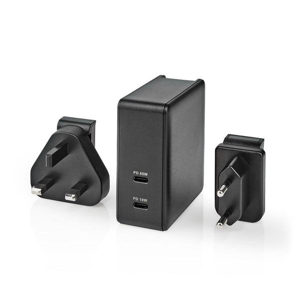 Nedis WCPD65W110BK Oplader met Snellaad Functie Zwart