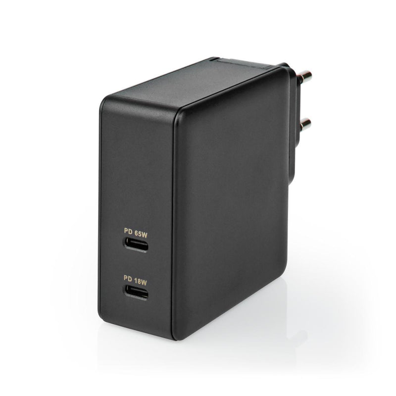 Nedis WCPD65W110BK Oplader met Snellaad Functie Zwart