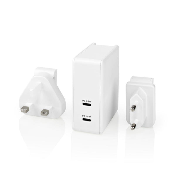 Nedis WCPD65W110WT Oplader met Snellaad Functie Wit