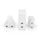 Nedis WCPD65W110WT Oplader met Snellaad Functie Wit