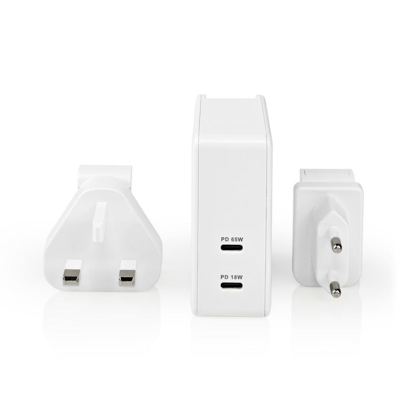 Nedis WCPD65W110WT Oplader met Snellaad Functie Wit