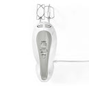 Nedis KAHM100CWT Handmixer 200 W 5-snelheden Turbo-functie 2 Deeghaken / 2 Kloppers Grijs / Wit