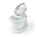 Nedis KAHM110CWT Handmixer 200 W 5-snelheden Turbo-functie Draaikom / 2 Deeghaken / 2 Kloppers Grij