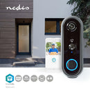 Nedis WIFICDP20GY Smartlife Videodeurbel Wi-fi Batterij Gevoed Android&trade; &amp; Ios Full Hd 108