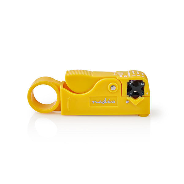 Nedis CSGG49510YE Coaxkabelstripper Rg58 Rg59 Rg62 Rg7