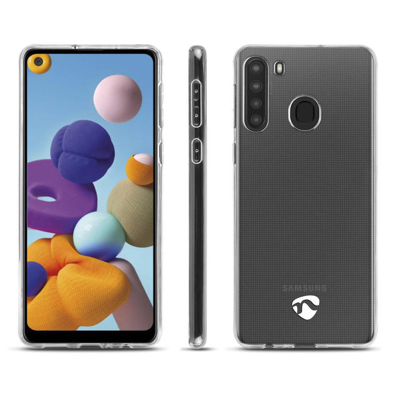 Nedis SJC10051TP Jelly Case Gebruikt Voor: Samsung Samsung Galaxy A21 Transparant Tpu