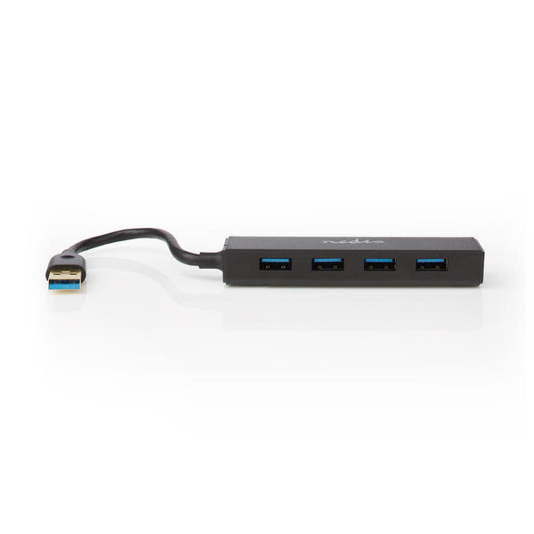 Nedis UHUBU3410BK Usb-hub 4-poorts Usb 3.0 Zwart