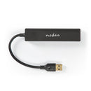Nedis UHUBU3410BK Usb-hub 4-poorts Usb 3.0 Zwart