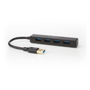 Nedis UHUBU3410BK Usb-hub 4-poorts Usb 3.0 Zwart