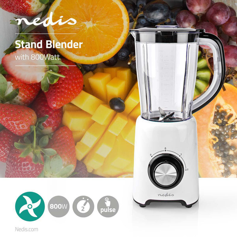 Nedis KABL300CWT Blender 1.5 L Wit/Zwart