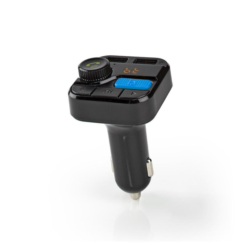 Nedis CATR121BK Fm-zender Voor In De Auto Bluetooth&reg; Bass Boost Microsd-kaartopening Handsfree