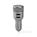 Nedis CATR122BK Fm-zender Voor In De Auto Bluetooth&reg; Handsfree Bellen 2x Usb