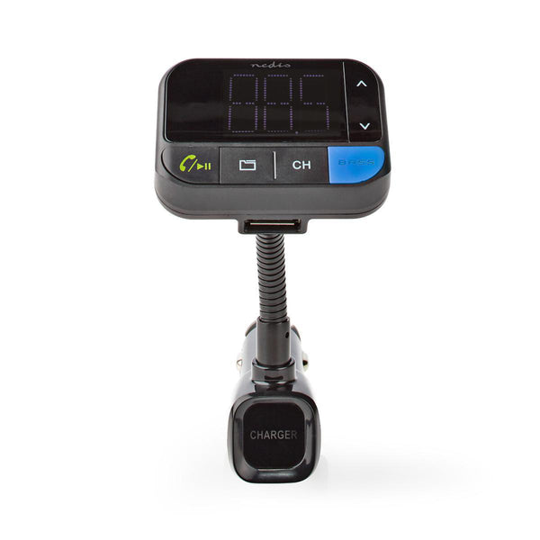 Nedis CATR102BK Fm-zender Voor In De Auto Bluetooth&reg; Bass Boost Microsd-kaartopening Handsfree