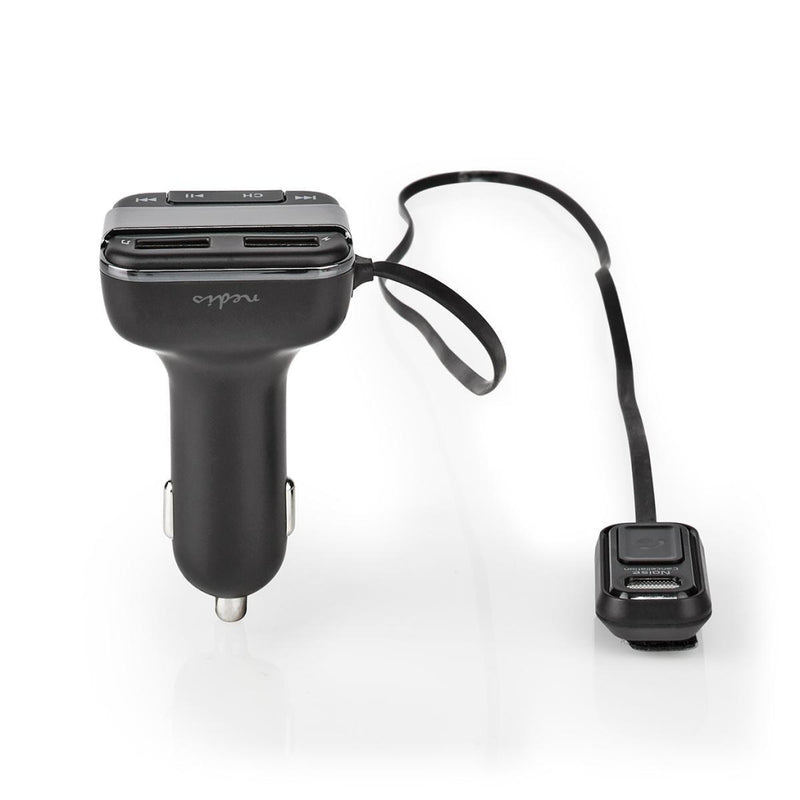 Nedis CATR123BK Fm-zender Voor In De Auto Bluetooth&reg; Pro-microfoon Ruisonderdrukking Microsd-ka